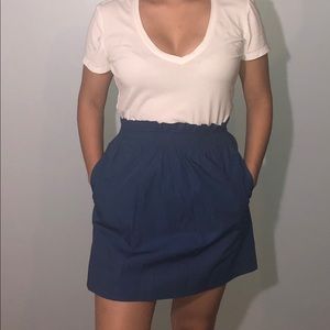 🏝🏝J.crew blue paper bag skirt🏝🏝